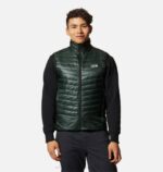 hombres tapas abeto negro Mountain Hardwear chaleco de sombra fantasma 84RX312