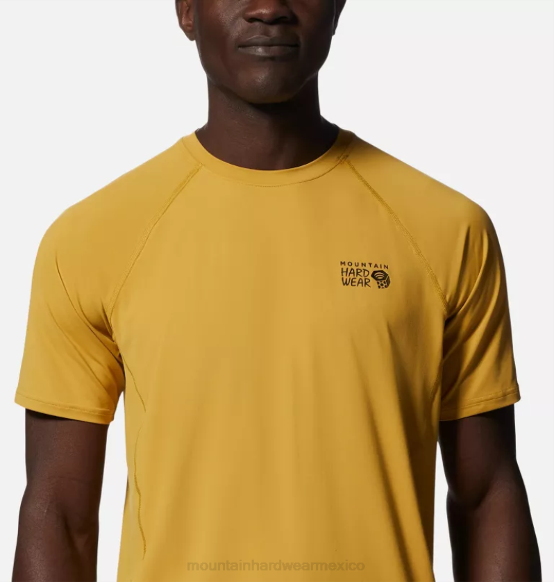 hombres tapas amarillo desierto Mountain Hardwear lago del cráter manga corta 84RX75 - Image 3
