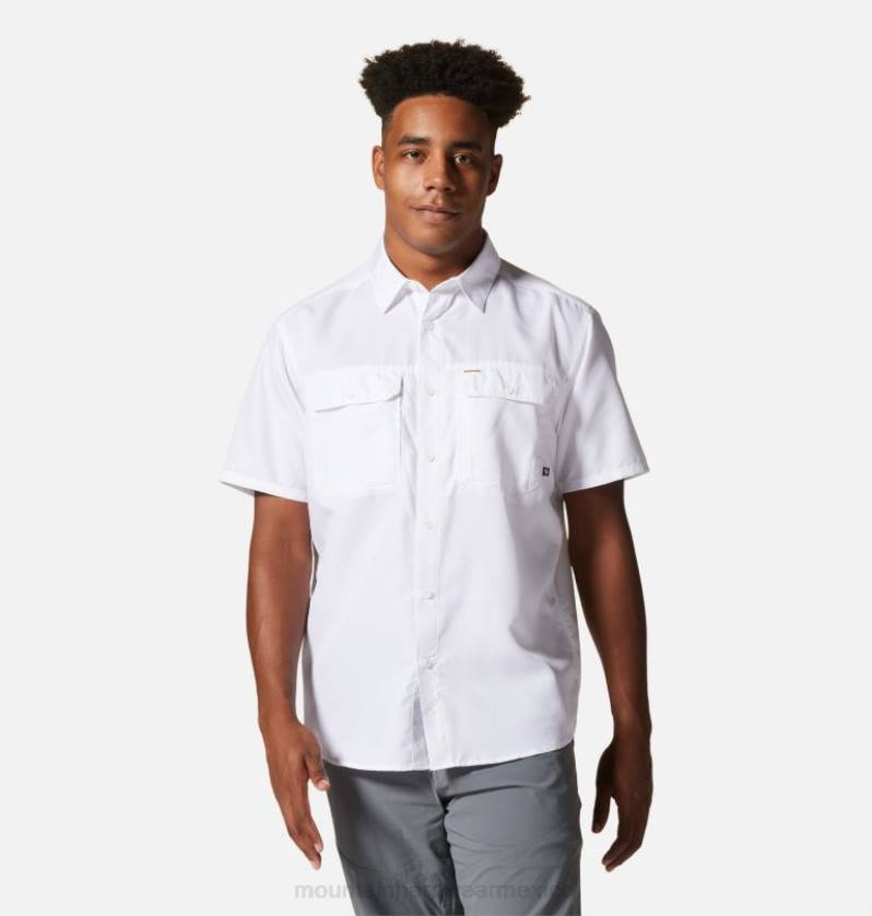hombres_tapas_blanco_mountain_hardwear_camisa_de_manga_corta_canon_84rx329.jpg hombres tapas blanco Mountain Hardwear camisa de manga corta cañón 84RX329 - Image 1