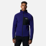 hombres tapas brezo azul klein Mountain Hardwear sudadera polartec power grid con cremallera completa 84RX264