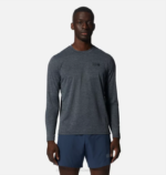 hombres tapas Brezo de tormenta oscura Mountain Hardwear bloqueador solar manga larga 84RX207