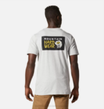 hombres tapas brezo gris Mountain Hardwear logo mhw en una caja manga corta 84RX346 - Image 2