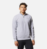 hombres tapas brezo gris Mountain Hardwear logotipo mhw 1/4 cremallera 84RX144 - Image 4