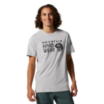 hombres tapas brezo gris Mountain Hardwear manga corta con logo mhw 84RX463