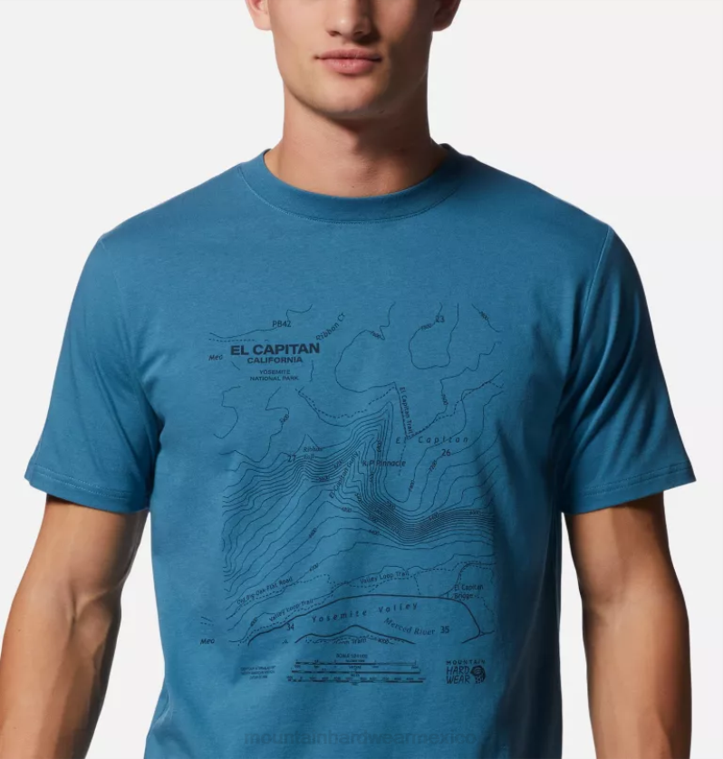 hombres tapas caspio Mountain Hardwear camiseta manga corta el cap topo 84RX412 - Image 3