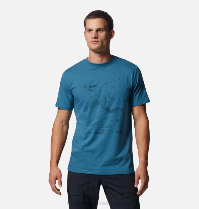 hombres tapas caspio Mountain Hardwear camiseta manga corta el cap topo 84RX412 - Image 4