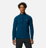 hombres tapas caspio oscuro Mountain Hardwear rejilla cumbre media cremallera 84RX237