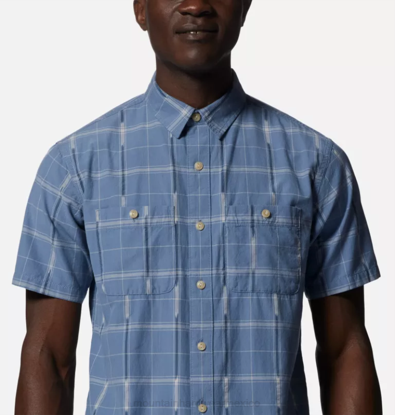 hombres tapas cristal de ventana de zinc claro ikat Mountain Hardwear camisa manga corta grove hide out 84RX403 - Image 3