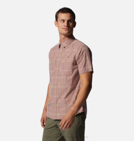 hombres tapas cuarzo ahumado Mountain Hardwear camisa manga corta grove hide out 84RX404