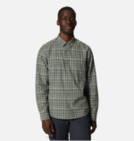 hombres tapas dosel de campo a cuadros Mountain Hardwear camisa de manga larga de álamo grande 84RX393