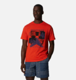 hombres tapas estado naranja Mountain Hardwear escaleras de altitud manga corta 84RX420 - Image 4