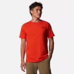 hombres tapas estado naranja Mountain Hardwear logo mhw en una caja manga corta 84RX343