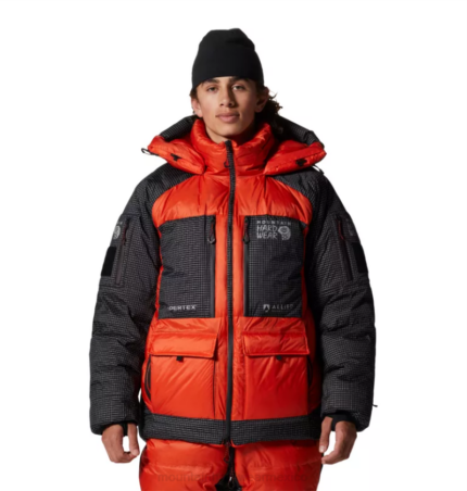 hombres tapas estado naranja Mountain Hardwear parka cero absoluto 84RX495