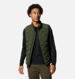 hombres tapas excedente verde Mountain Hardwear chaleco elástico 84RX126 - Image 6