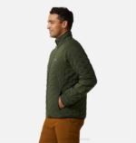 hombres tapas excedente verde Mountain Hardwear chaqueta ligera elástica 84RX29 - Image 3