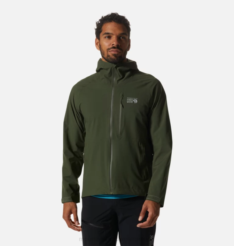 hombres_tapas_excedente_verde_mountain_hardwear_chaqueta_ozonica_elastica_84rx251.png hombres tapas excedente verde Mountain Hardwear chaqueta ozónica elástica 84RX251 - Image 1