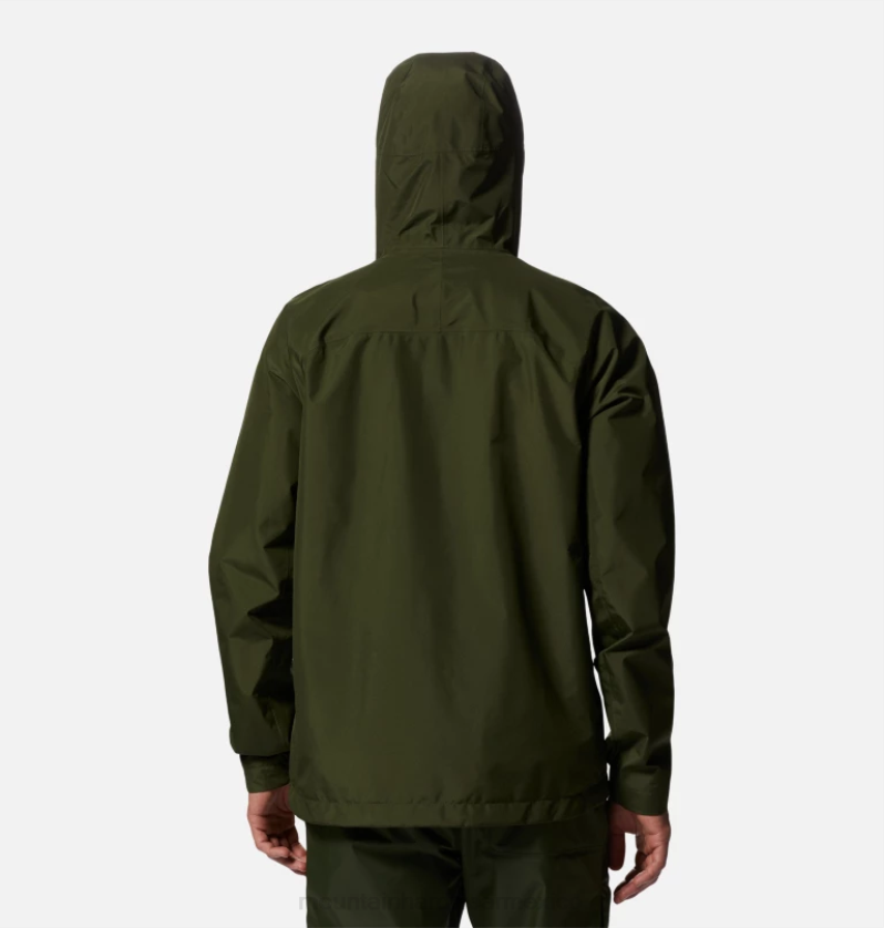 hombres tapas excedente verde Mountain Hardwear exposición/2 chaqueta gore-tex paclite 84RX130 - Image 2