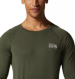 hombres tapas excedente verde Mountain Hardwear manga larga elástica 84RX198 - Image 3