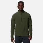hombres tapas excedente verde Mountain Hardwear micropolar polartec con cremallera de 1/4 84RX446