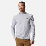 hombres tapas glacial Mountain Hardwear sudadera con capucha elástica 84RX187
