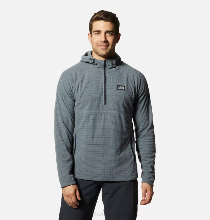 hombres_tapas_gris_aluminio_mountain_hardwear_sudadera_con_capucha_y_rejilla_cumbre_84rx235.png hombres tapas gris aluminio Mountain Hardwear sudadera con capucha y rejilla cumbre 84RX235 - Image 1