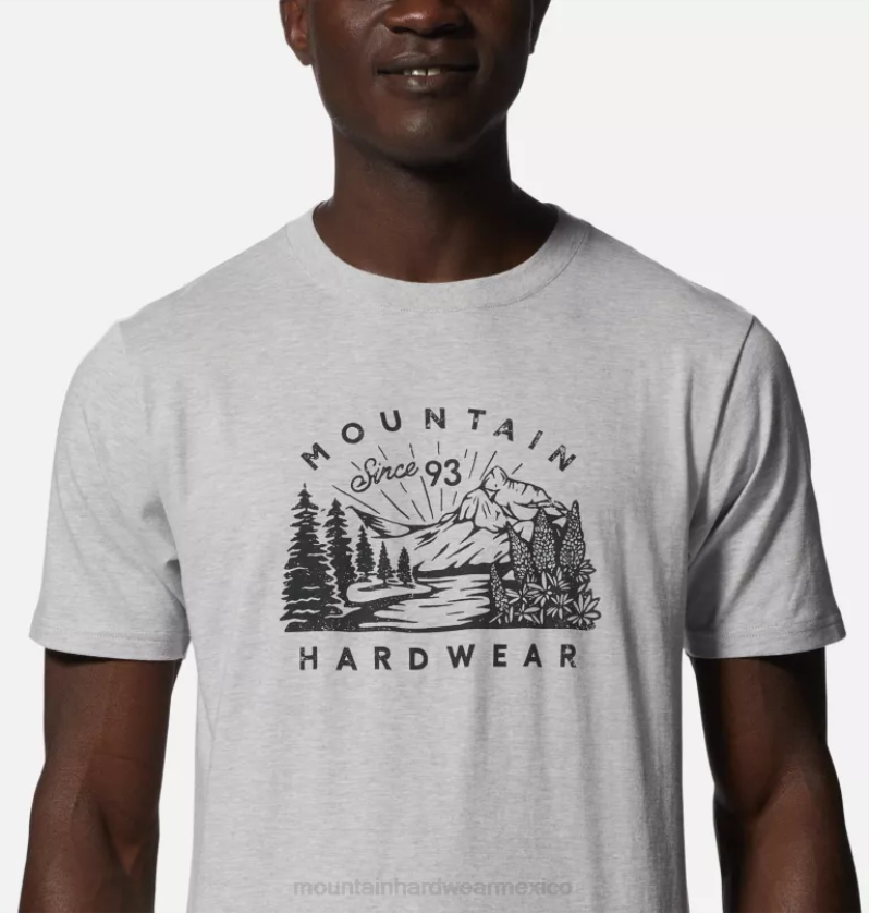 hombres tapas gris Mountain Hardwear mhw vistas camiseta de manga corta 84RX90 - Image 3