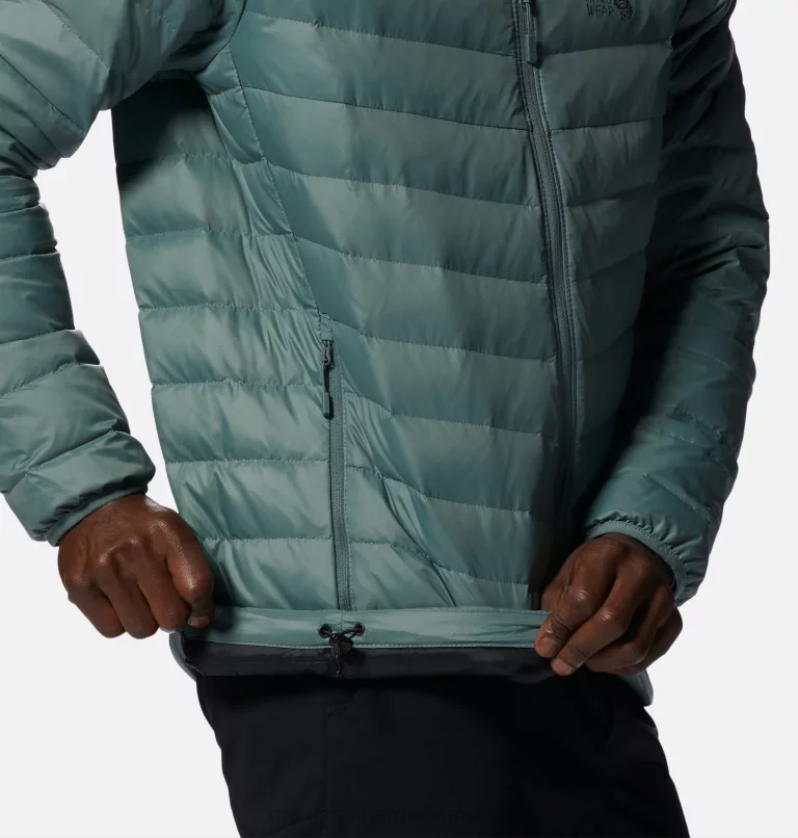hombres tapas gris tormenta Mountain Hardwear sudadera con capucha glen alpine 84RX380 - Image 7