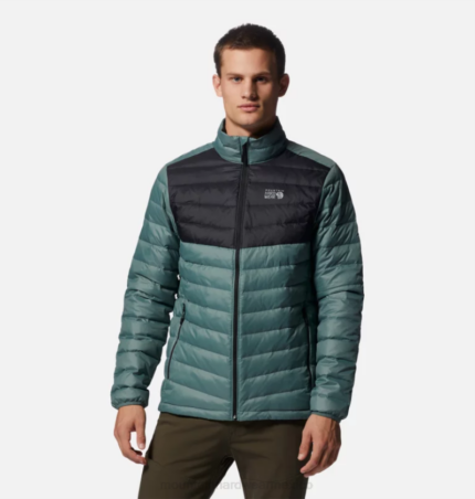 hombres tapas gris tormenta/negro Mountain Hardwear chaqueta alpina glen 84RX384