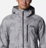 hombres tapas impresión glacial Mountain Hardwear chaqueta ozónica elástica 84RX248 - Image 5