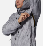 hombres tapas impresión glacial Mountain Hardwear chaqueta ozónica elástica 84RX248 - Image 9