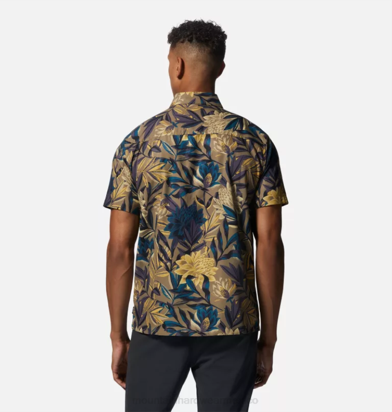 hombres tapas impresión tropical de polvo de rastro Mountain Hardwear camisa de manga corta sombra lite 84RX334 - Image 2