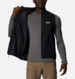 hombres tapas negro Mountain Hardwear chaleco airshell kor 84RX104 - Image 4