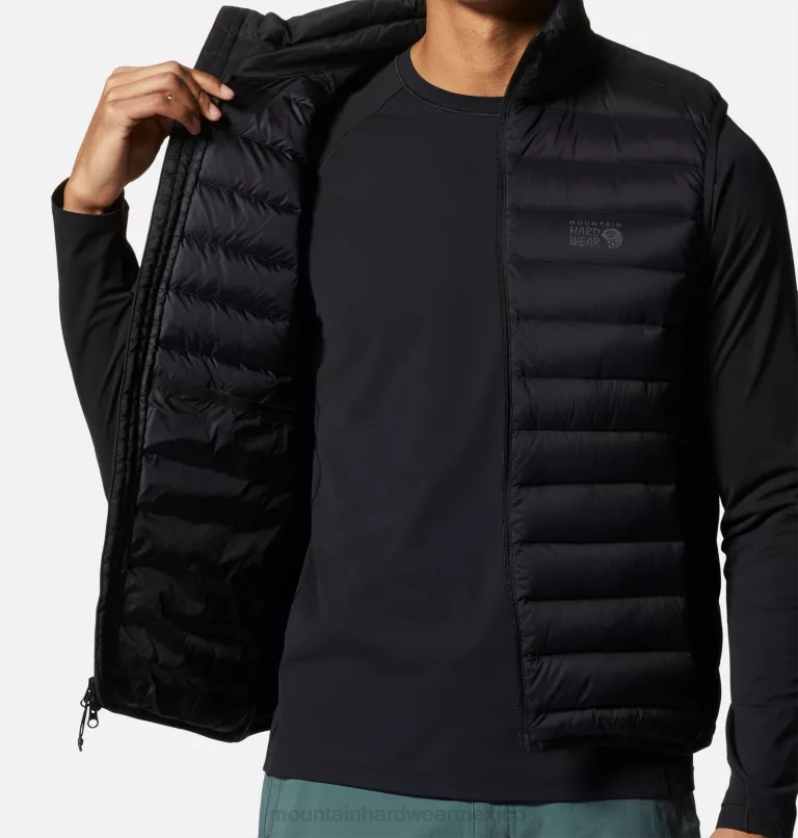 hombres tapas negro Mountain Hardwear chaleco de plumas deloro 84RX122 - Image 3