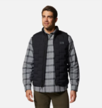 hombres tapas negro Mountain Hardwear chaleco elástico 84RX127 - Image 6