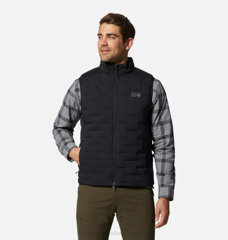 hombres_tapas_negro_mountain_hardwear_chaleco_elastico_84rx127.png hombres tapas negro Mountain Hardwear chaleco elástico 84RX127 - Image 1