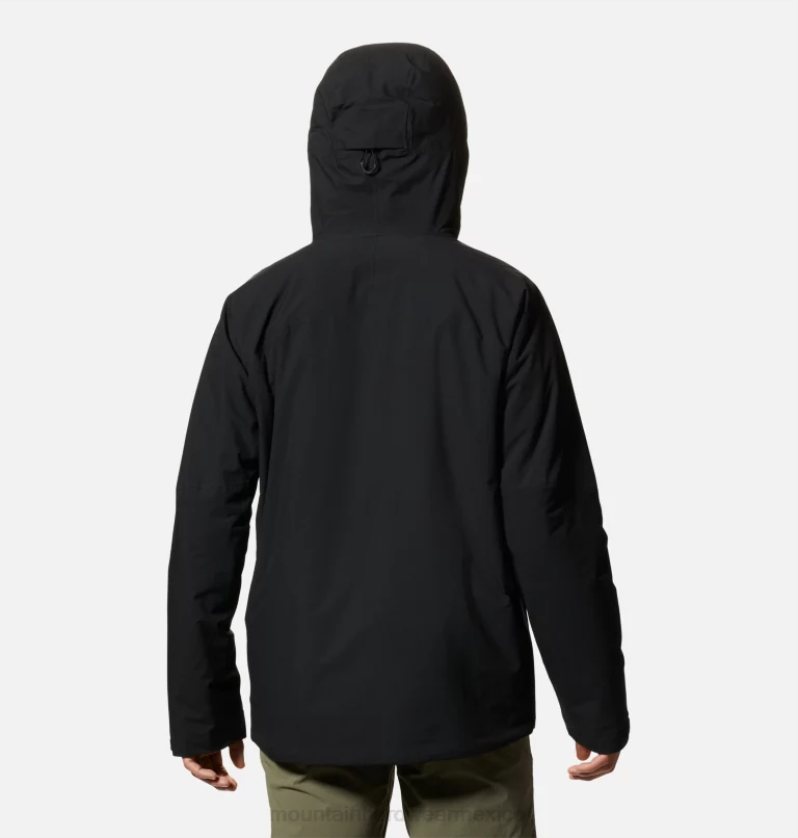 hombres tapas negro Mountain Hardwear chaqueta elástica con aislamiento ozonic 84RX506 - Image 2