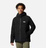 hombres tapas negro Mountain Hardwear chaqueta elástica con aislamiento ozonic 84RX506