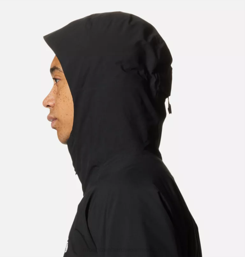 hombres tapas negro Mountain Hardwear chaqueta elástica con aislamiento ozonic 84RX506 - Image 4