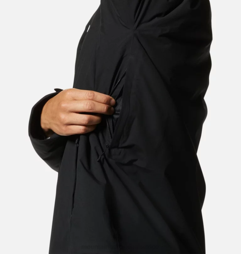 hombres tapas negro Mountain Hardwear chaqueta elástica con aislamiento ozonic 84RX506 - Image 6