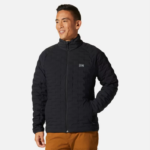 hombres tapas negro Mountain Hardwear chaqueta ligera elástica 84RX28