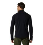 hombres tapas negro Mountain Hardwear elástico 1/2 cremallera 84RX193 - Image 2