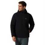hombres tapas negro Mountain Hardwear jersey ligero y elástico 84RX32