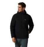 hombres tapas negro Mountain Hardwear jersey ligero y elástico 84RX32