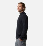 hombres tapas negro Mountain Hardwear micropolar polartec con cremallera de 1/4 84RX447 - Image 2