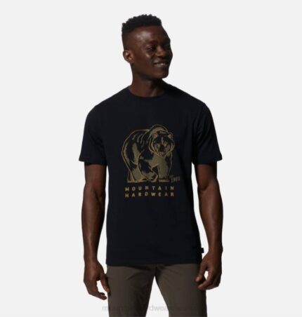 hombres tapas negro Mountain Hardwear oso pardo de manga corta 84RX409