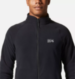 hombres tapas negro Mountain Hardwear polartec micropolar con cremallera completa 84RX442 - Image 3