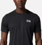 hombres tapas negro Mountain Hardwear tecnología malvada manga corta 84RX225 - Image 3