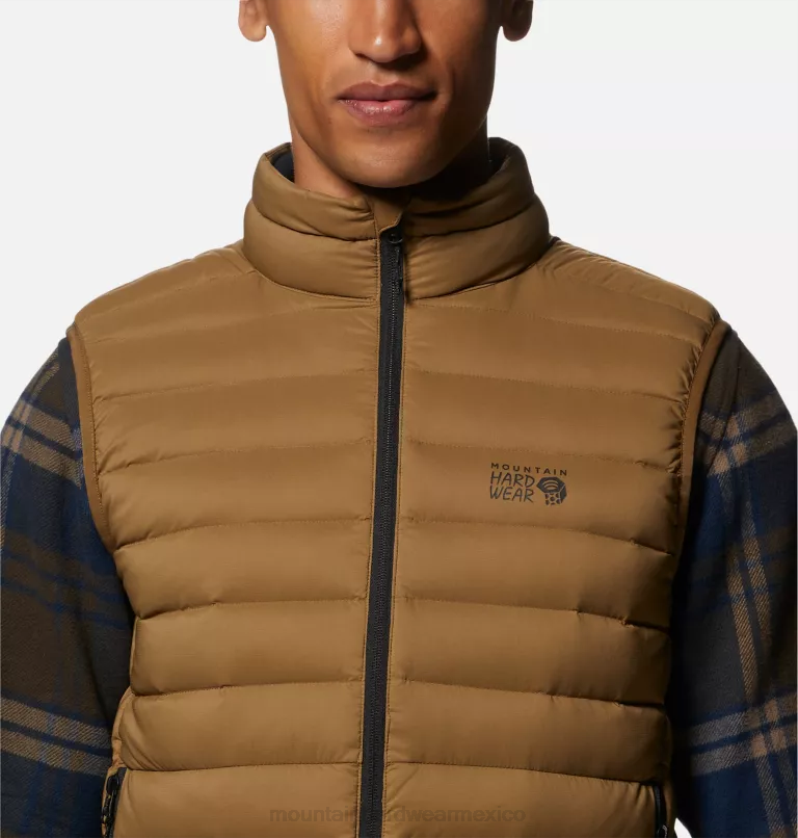 hombres tapas nuez de corozo Mountain Hardwear chaleco de plumas deloro 84RX121 - Image 3