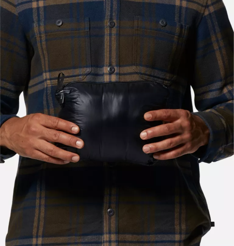 hombres tapas nuez de corozo Mountain Hardwear chaleco de plumas deloro 84RX121 - Image 5