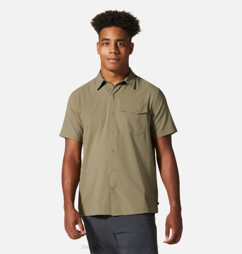 hombres tapas piedra verde Mountain Hardwear camisa de manga corta sombra lite 84RX339 - Image 1